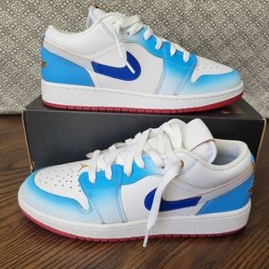 Nike Air Jordan 1 Low White Gradient Blue